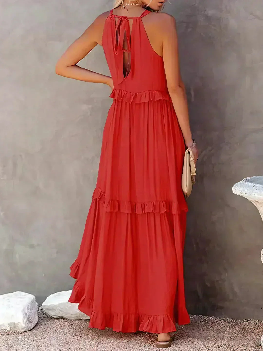 LM | Effortless Ruffle Maxi Dress