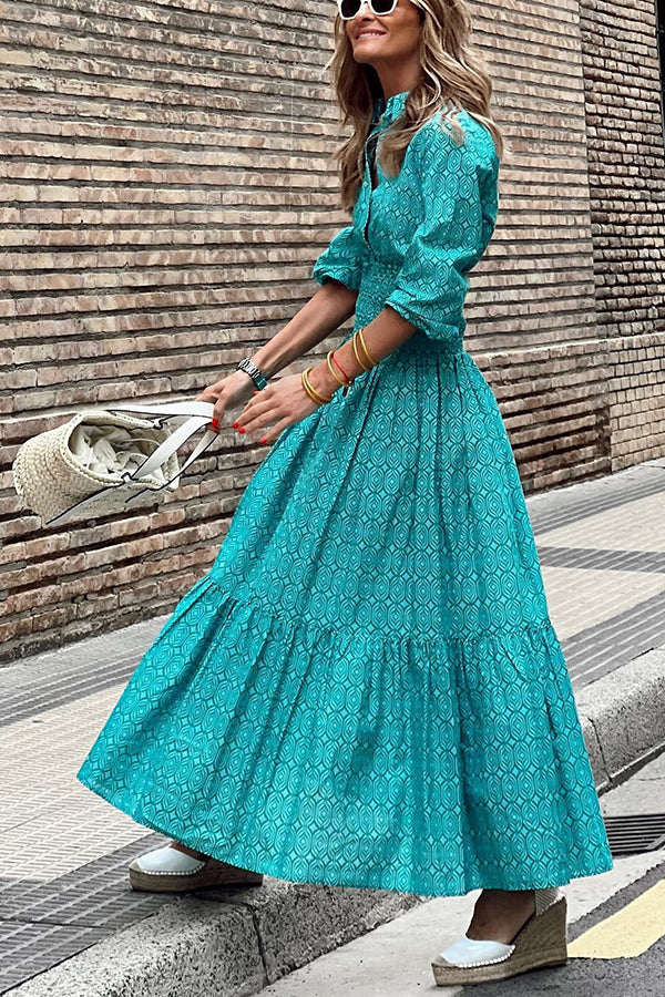 LM | Special Treat Printed maxi dress with elastic waist