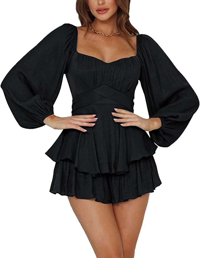 LM | DeazyRomper™ romper dress jumpsuit with ruffles