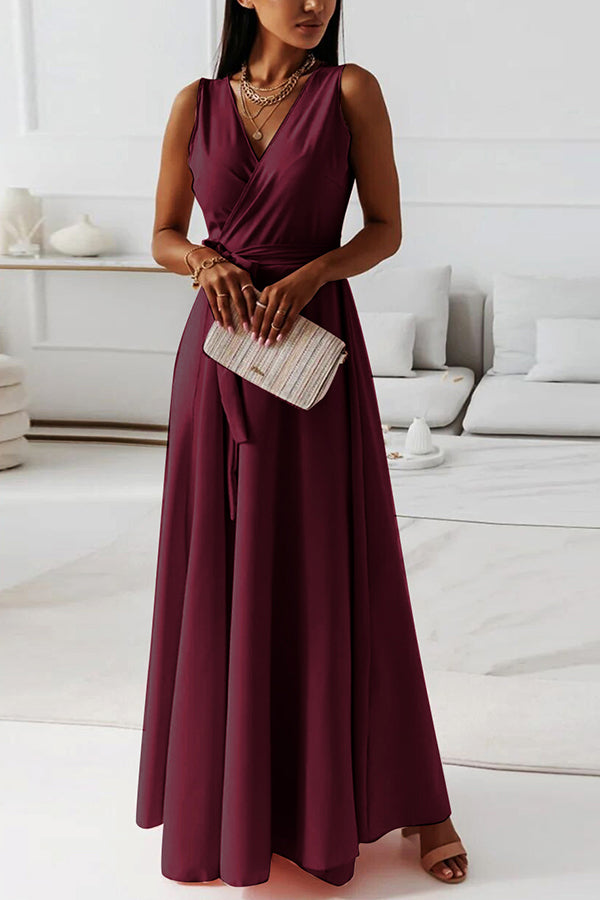 LM | Wrap strap maxi dress