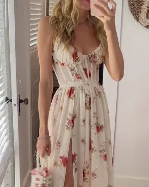 LM | Elegant floral maxi dress