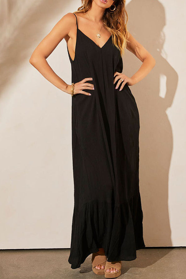 LM | KIMONIE Monochrome maxi dress with pocket
