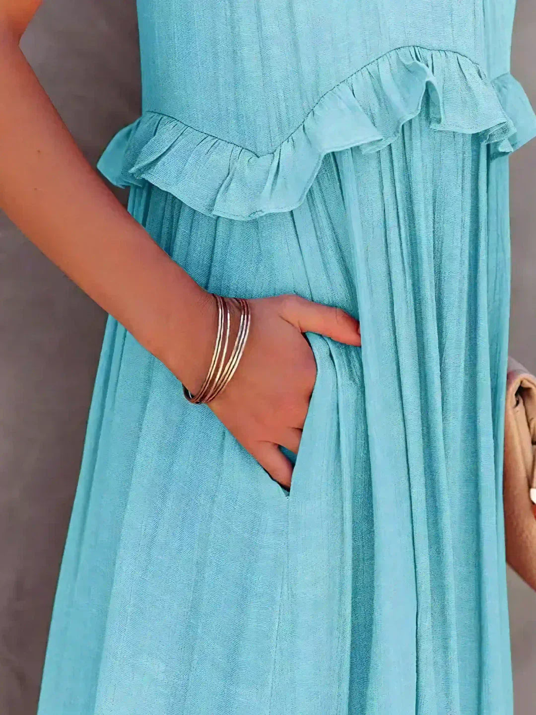 LM | Effortless Ruffle Maxi Dress