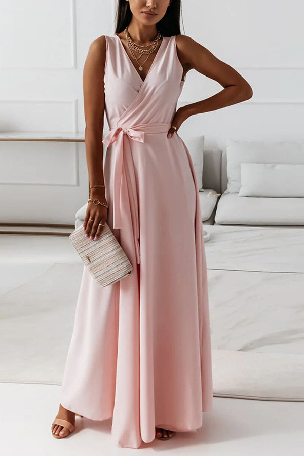 LM | Wrap strap maxi dress