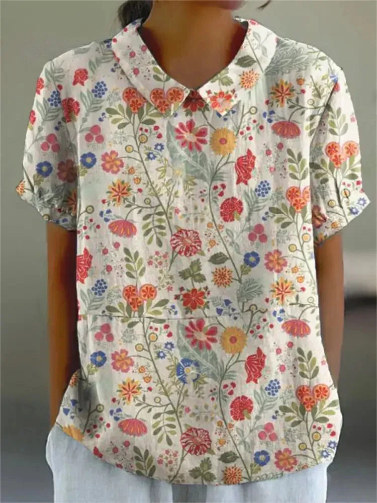 TS | Blouse with floral print for women