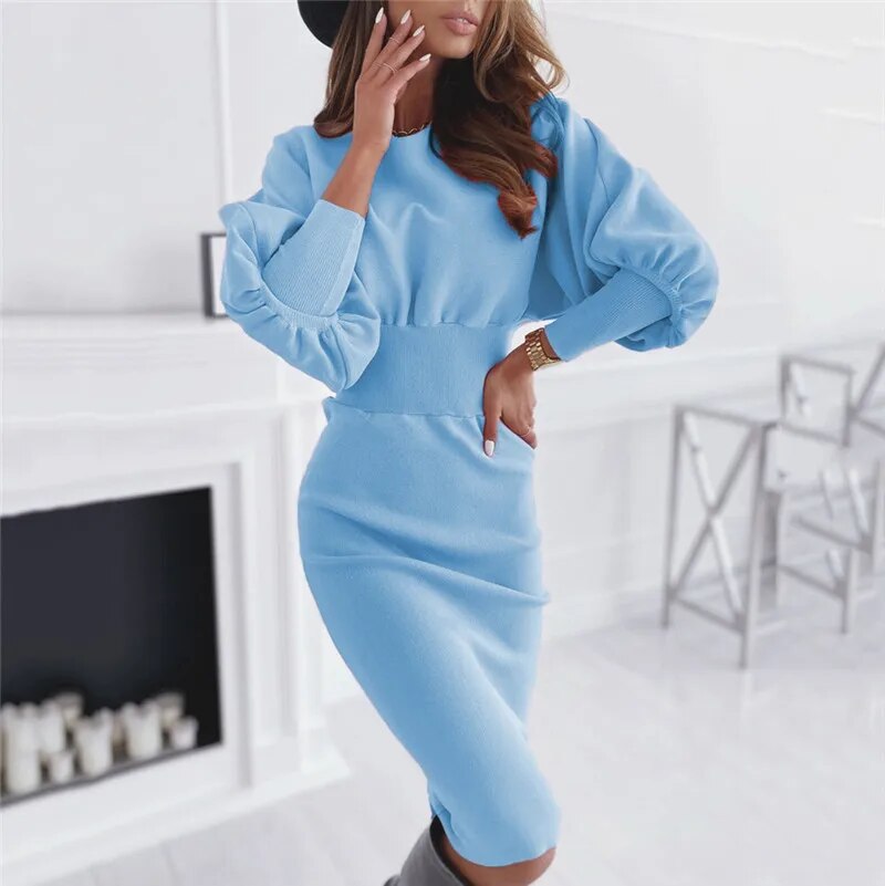 LM | elegant midi dress for evening wear