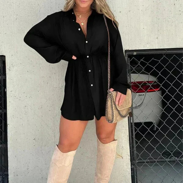 LM | Romper dress with long sleeves.