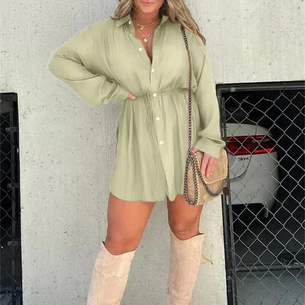 LM | Long-sleeved romper dress