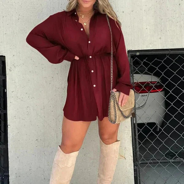 LM | Romper dress with long sleeves.