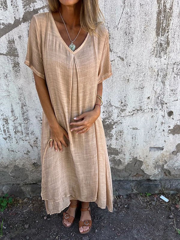 LM | Effortless maxi dress with V-neckline