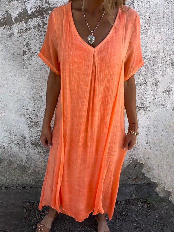 LM | Effortless maxi dress with V-neckline