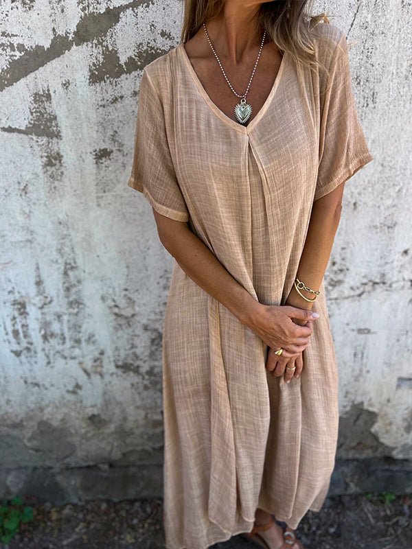 LM | Effortless maxi dress with V-neckline