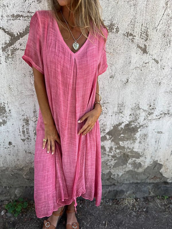 LM | Effortless maxi dress with V-neckline