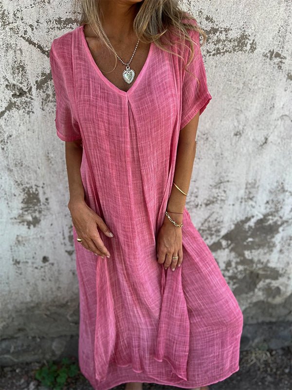 LM | Effortless maxi dress with V-neckline