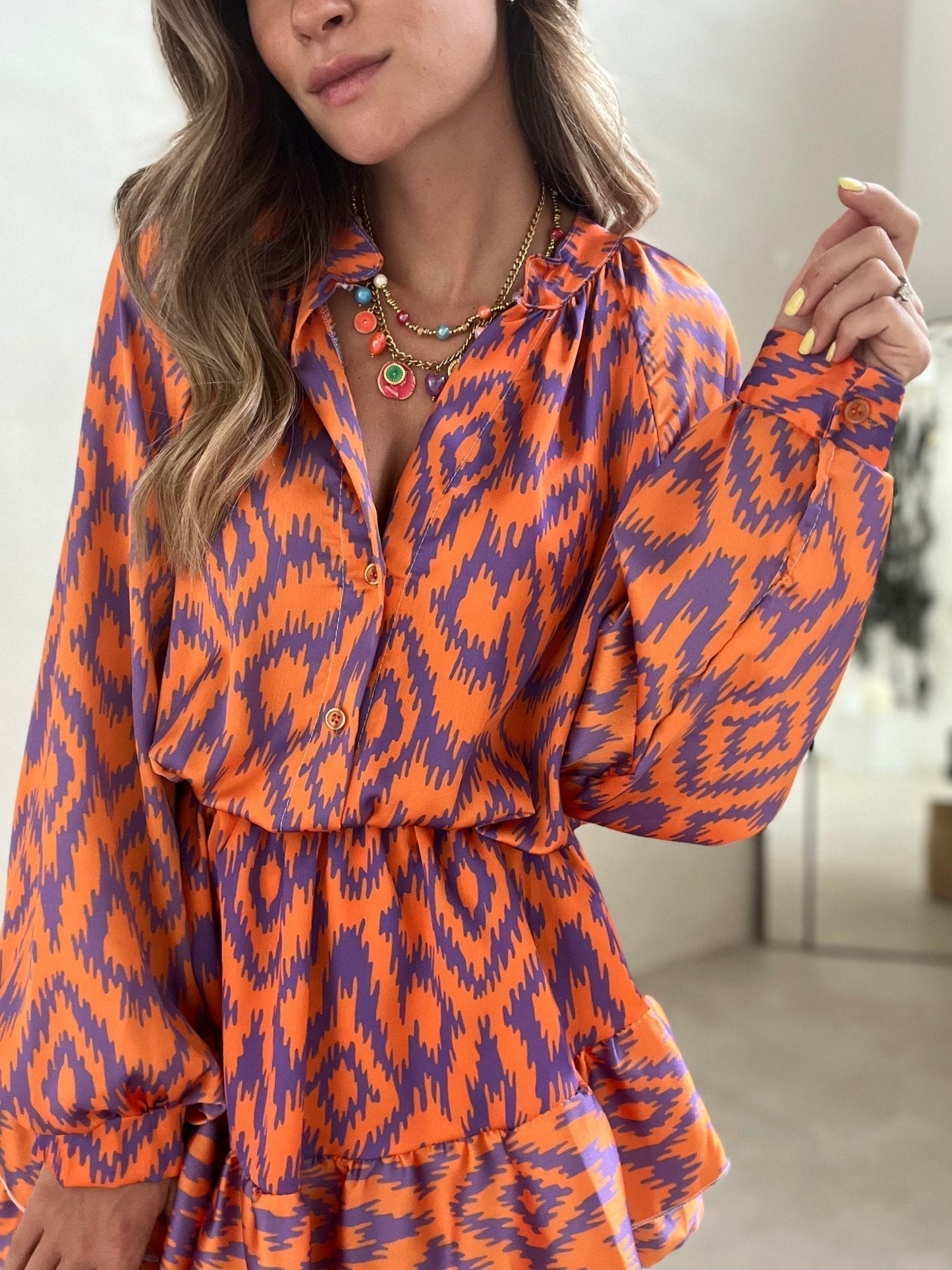 LM | Unique Aztec Bubble Romper