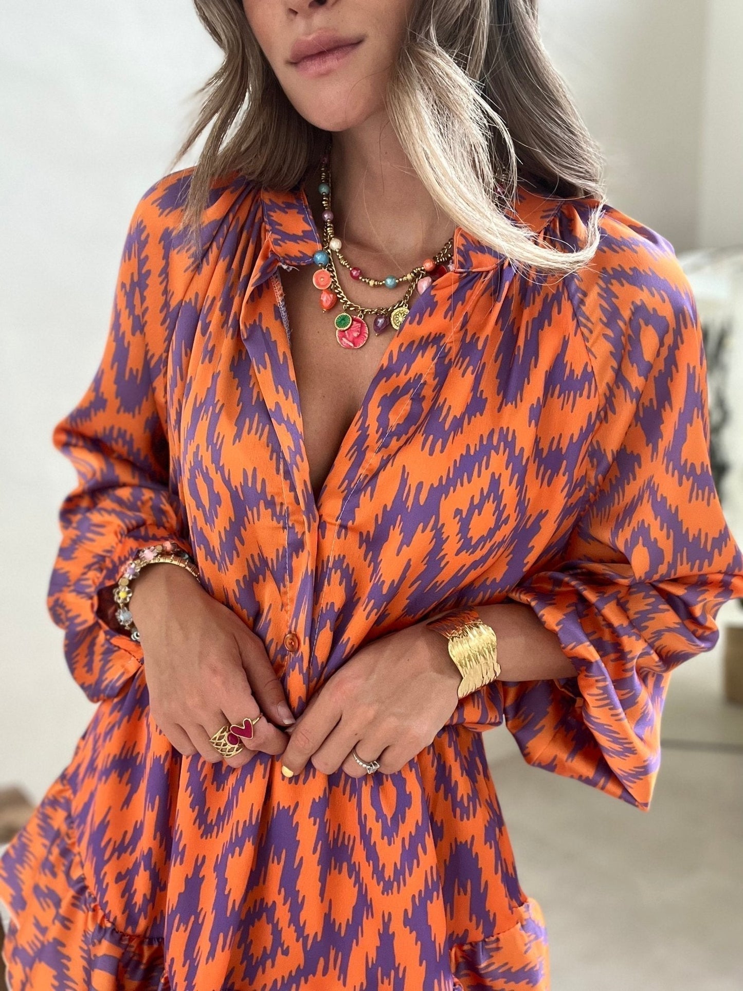 LM | Unique Aztec Bubble Romper