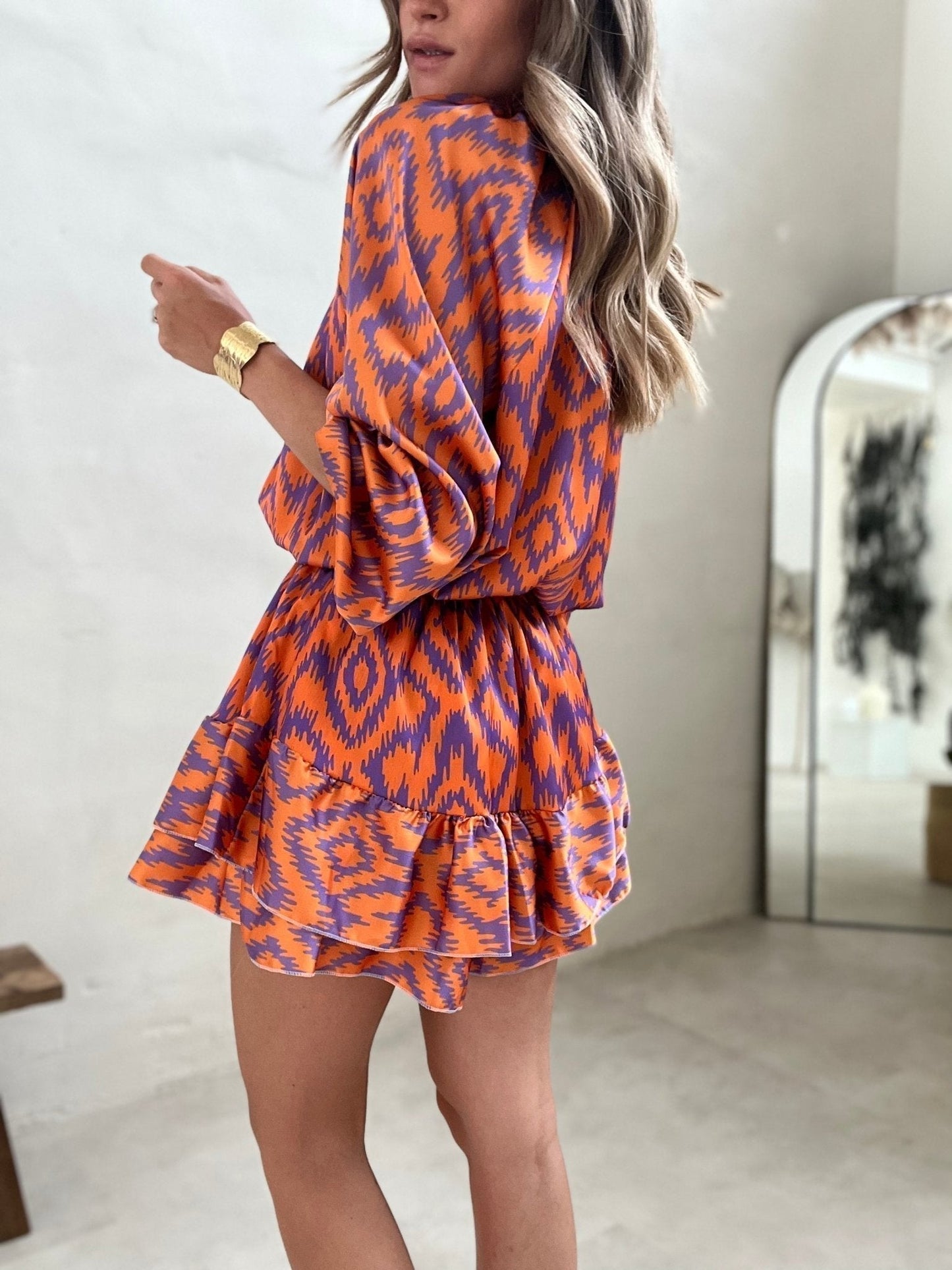 LM | Unique Aztec Bubble Romper
