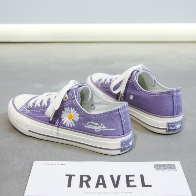 LM | Low Cut with floral print sneakers