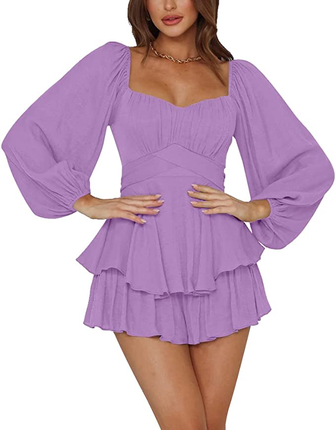 LM | DeazyRomper™ romper dress jumpsuit with ruffles