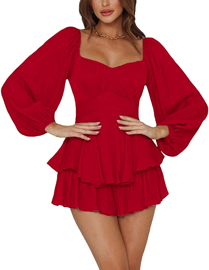 LM | DeazyRomper™ romper dress jumpsuit with ruffles