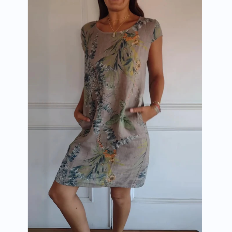 LM | Botanical midi dress