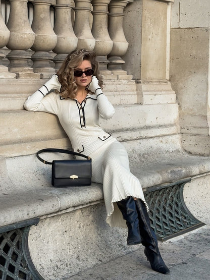 LM | Rib knit maxi dress