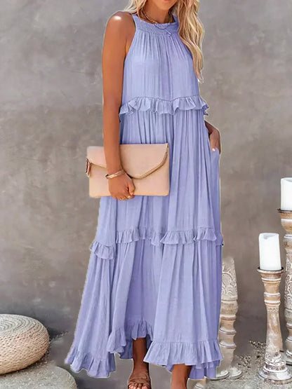 LM | Effortless Ruffle Maxi Dress