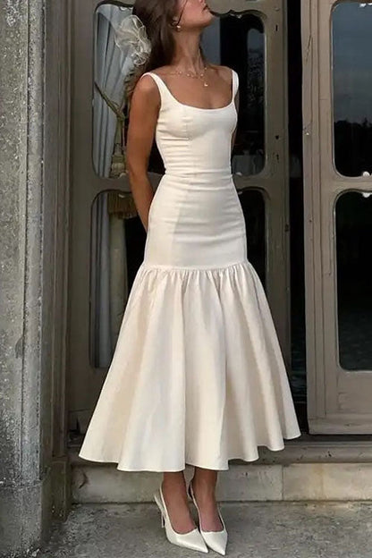 LM | Ruffle midi dress