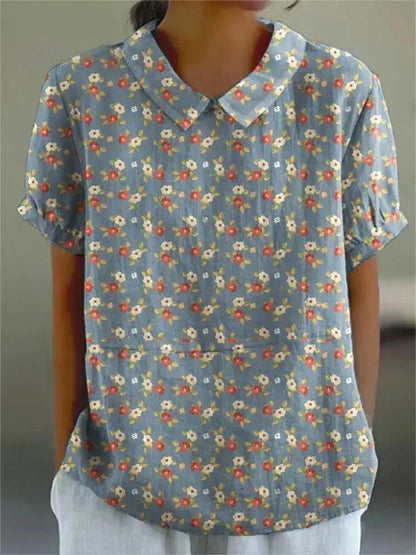 TS | Blouse with floral print for women