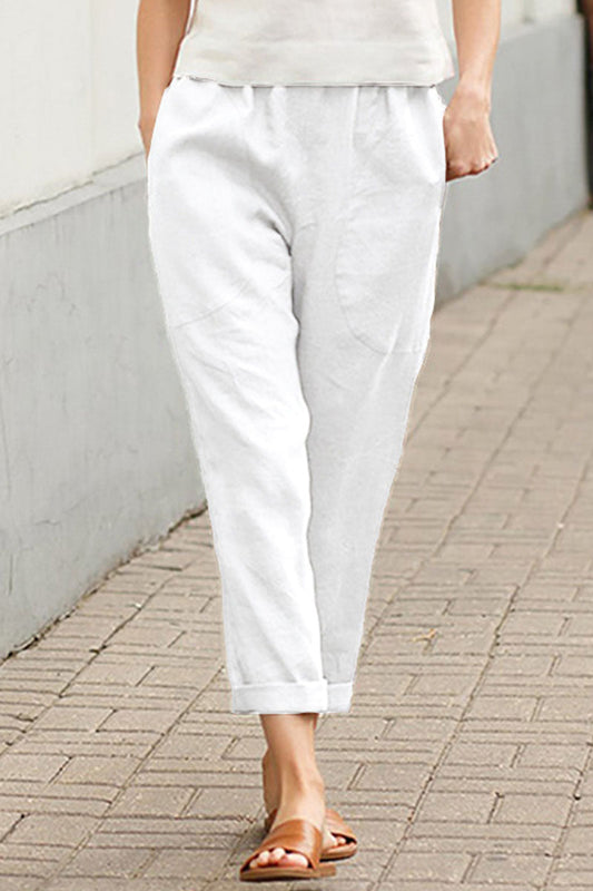 LM | Fashion Casual Solid Loose Straight Underpants