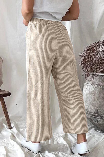 LM | Casual Solid Bag Loose Straight Pants(5 Colors)