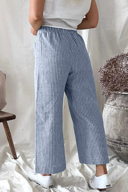 LM | Casual Solid Bag Loose Straight Pants(5 Colors)
