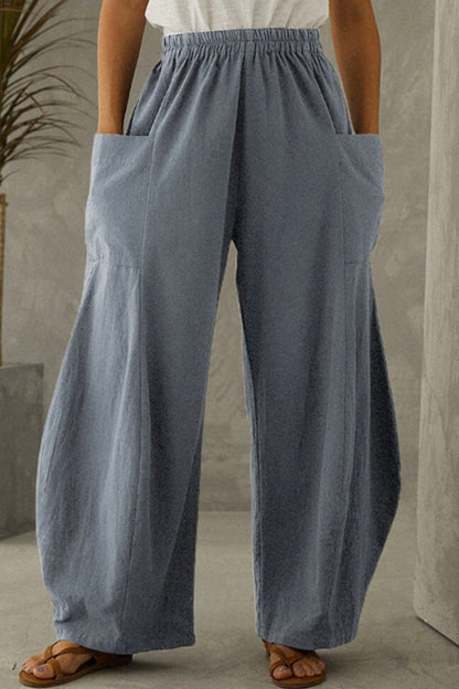 LM | Casual Solid Pocket Loose Unicolored Underpants
