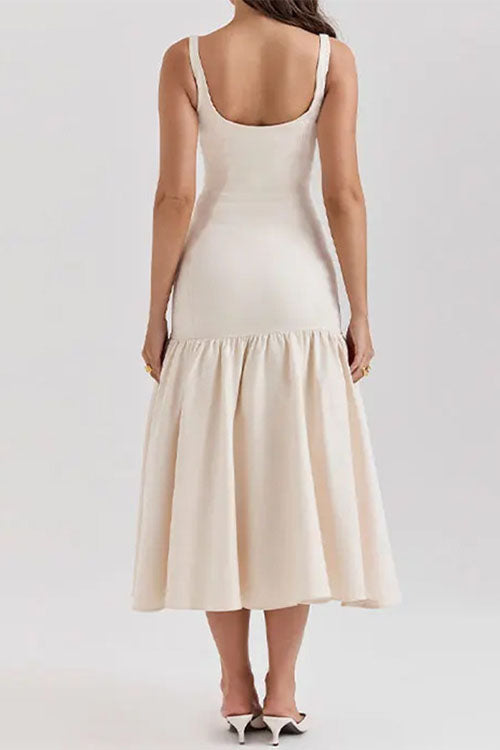 LM | Ruffle midi dress