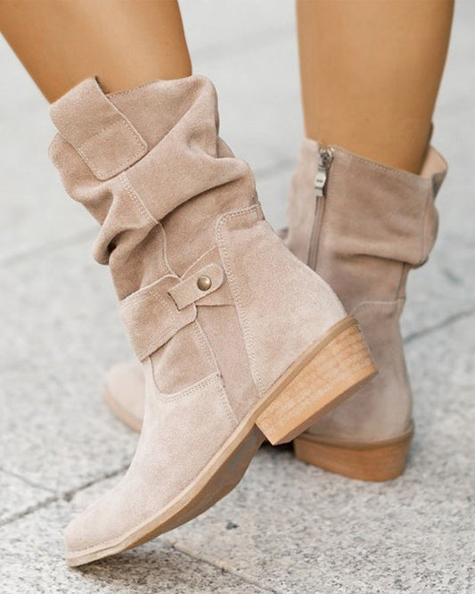 LM | Trendy boots with low heels