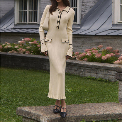 LM | Rib knit maxi dress
