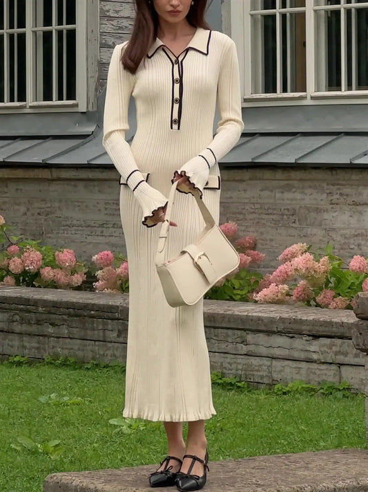 LM | Rib knit maxi dress