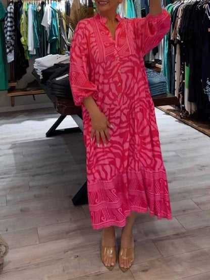 LM | Effortless midi dress with V-neckline
