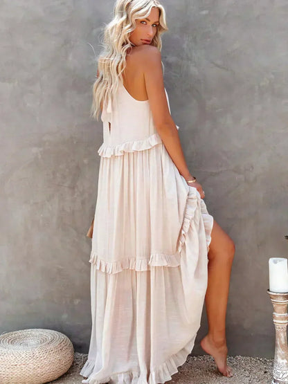 LM | Effortless Ruffle Maxi Dress