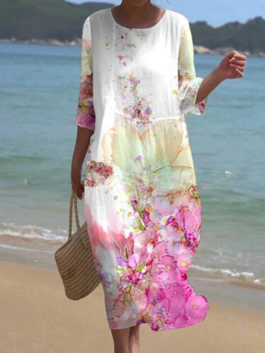 TS | Maxi dress with floral pattern
