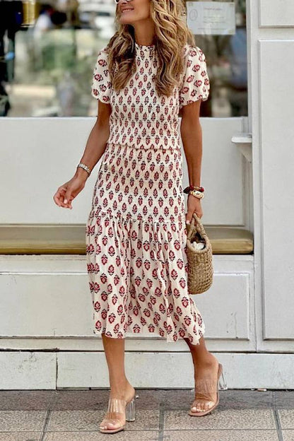 LM | Astrid honeycomb maxi dress