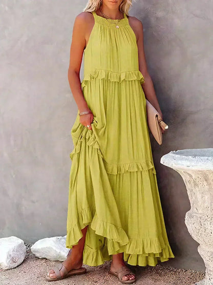 LM | Effortless Ruffle Maxi Dress