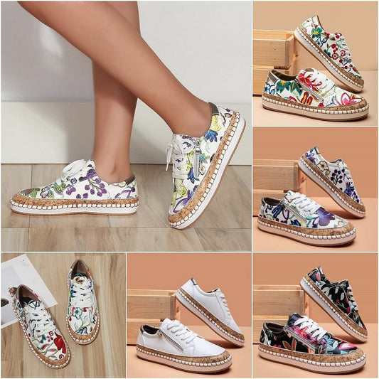 LM | Simple sneakers with flowers