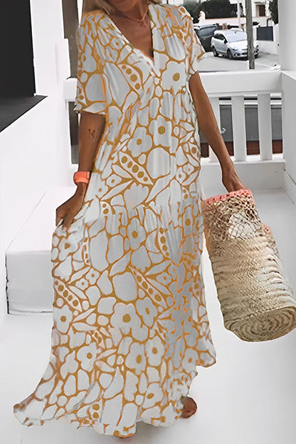 LM | FLORAL PRINT VACATION MIDI DRESS