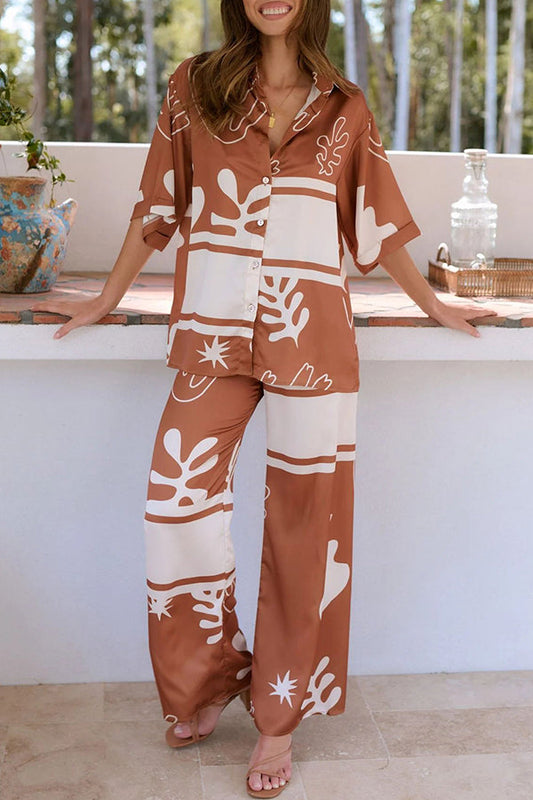 LM | Luxurious and airy blouse and pants