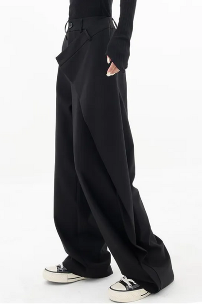 LM | Irregular wide pants for women