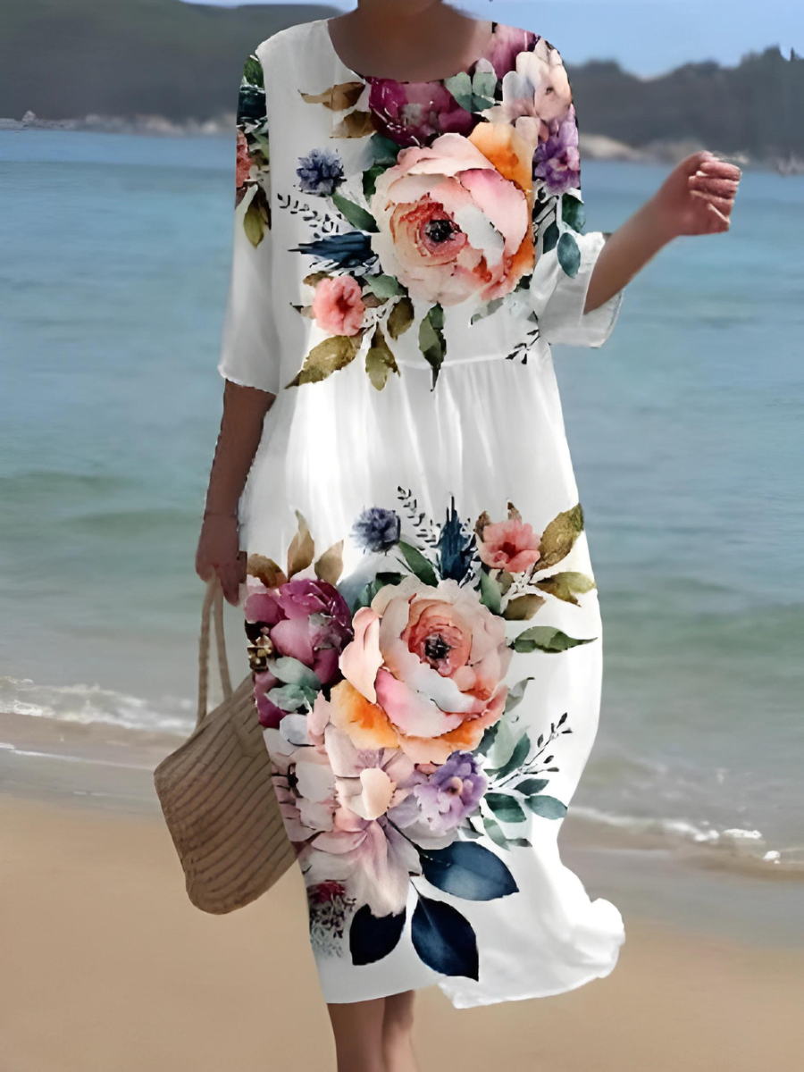 TS | Maxi dress with floral pattern