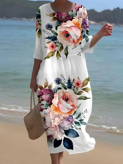 TS | Maxi dress with floral pattern