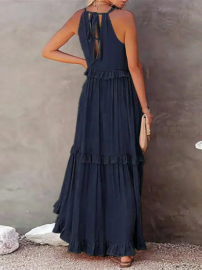 LM | Effortless Ruffle Maxi Dress