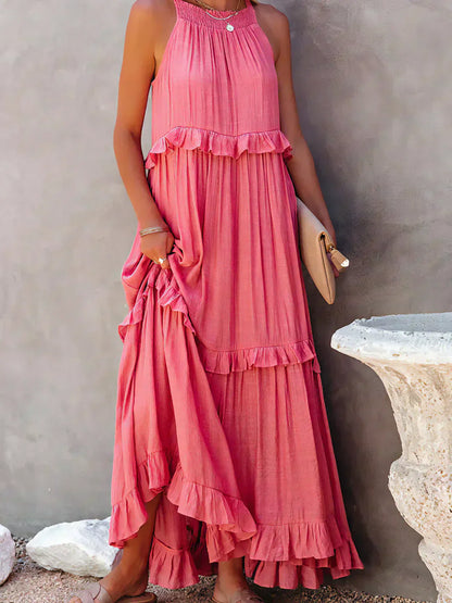 LM | Effortless Ruffle Maxi Dress